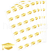 Graduation Caps Gold Foil Self-adhesive Stickers DIY-WH20001-13D-1