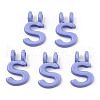 Rack Plating Spray Painted Alloy 2-Loop Link Pendants PALLOY-N176-01S-1