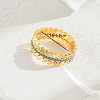 Exquisite Fashion Ears of Wheat Brass Micro Pave Cubic Zirconia Ring for Women Party Gift OI8891-1-1