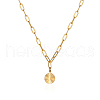 Flat Round Pendant Necklaces QJ5122-1-1