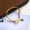 Ceramic Round Beads Braided Beads Bracelets WG31ACA-11-1