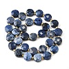 Natural Dumortierite Beads Strands G-B094-A36-01-3
