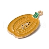 Thanksgiving Day Golden Tone Alloy Enamel Pendants ENAM-M002-02N-G-2