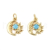Brass Micro Pave Cubic Zirconia Pendants KK-P300-01P-1
