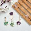 6Pcs 3 Styles Natural Gemstone Pendants FIND-SZ0002-70-5