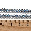 Electroplate Glass Beads Strands GLAA-Q105-04Q-2