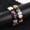 Natural Mixed Gemstone Beaded Stretch Bracelets for Women Men BJEW-M049-11A-3