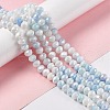 Faceted Electroplated Glass Beads Strands X-GLAA-C023-02A-2
