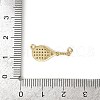 Brass Micro Pave Cubic Zirconia Pendants KK-M322-22G-3