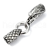 Tibetan Style 304 Stainless Steel Spring Gate Rings FIND-Z046-06AS-06-2