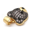 Rack Plating Brass Micro Pave Cubic Zirconia Charms KK-G456-23G-03-3