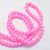 Baking Painted Glass Round Bead Strands X-DGLA-Q020-8mm-23-2