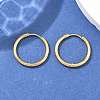Ion Plating(IP) 304 Stainless Steel Huggie Hoop Earrings X-EJEW-F111A-20mm-G-4