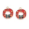 Christmas Theme Alloy Enamel Pendants ENAM-T020-10E-2