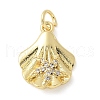 Brass Micro Pave Cubic Zirconia Pendants KK-K298-12G-1