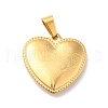 PVD Vacuum Plating 304 Stainless Steel Pendants STAS-F277-20G-1