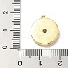 Rack Plating Brass Micro Pave Cubic Zirconia Pendants KK-L224-062G-01-3