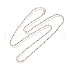 Brass Ball Chain Necklaces NJEW-M313-01S-1