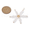 Christmas Theme Glass Pendants PALLOY-JF02888-2