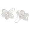 Butterfly Brass Dangle Earrings EJEW-MZ00265-03-4