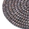 Natural Red Snowflake Obsidian Beads Strands G-P575-A23-6x4mm-3