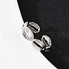 Brass Adjustable Cuff Rings for Women RJEW-B132-02A-P-2