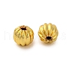 Rack Plating Pumpkin Brass Spacer Beads KK-Z070-35G-01-2