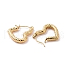 Ion Plating(IP) 304 Stainless Steel Heart Hoop Earrings for Women X-EJEW-G293-25G-2