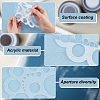 Transparent Acrylic Round Leather Cutting Tool AJEW-WH0505-19-4