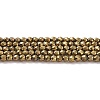 Electroplate Glass Beads Strands X-GLAA-H021-01A-FP07-2