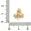 925 Sterling Silver Pave Clear Cubic Zirconia Flower Pendant Bails STER-P068-06G-3