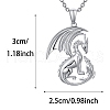 Alloy Dragon Mother Pendant Necklaces PW-WGFDCEB-01-2