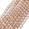 Drawbench Transparent Glass Round Beads Strands X-GLAD-Q012-8mm-10-2