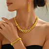 Vintage Alloy Bracelets & Earrings & Necklaces Sets for Women AX9118-3