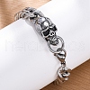 201 Stainless Steel Curb Chain Bracelets BJEW-B078-157P-4