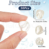 SUNNYCLUE 30Pcs Spray Painted ABS Plastic Beads KY-SC0002-10B-2