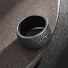 Vintage Totem Stainless Steel Wide Finger Rings for Men FS-WG9BFEA-08-2