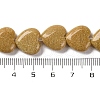 Synthetic Yellow Goldstone Beads Strands G-I372-A11-02-3