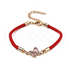 12Pcs 12 Colors Polyester Bracelets BJEW-P340-12C-G-2