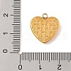 304 Stainless Steel Micro Pave Cubic Zirconia Pendants STAS-S131-15G-3