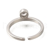 Rack Plating Brass Micro Pave Cubic Zirconia Cuff Rings for Women RJEW-D079-02G-RS-7