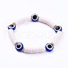 Evil Eye Stretch Bracelets BJEW-JB05075-2