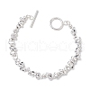 Electroplated Synthetic Non-magnetic Hematite Beads Stretch Bracelets BJEW-JB11158-1