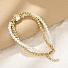 Brass Multi-strand Bracelets BJEW-M056-09G-05-3