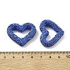 Heart Shape Polymer Clay Rhinestone Beads CLAY-NH0001-09A-07-3
