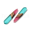 Opaque Resin & Walnut Wood Pendants RESI-D060-A-02-3