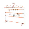 Triple Levels Rectangle Iron Earring Display Stand CON-PW0001-153A-1