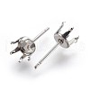 Tarnish Resistant 304 Stainless Steel Stud Earring Findings STAS-P221-20B-P-2