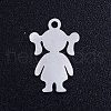Tarnish Resistant 201 Stainless Steel Pendants STAS-Q201-JN328-1-1