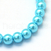 Baking Painted Glass Pearl Bead Strands HY-Q003-3mm-48-2